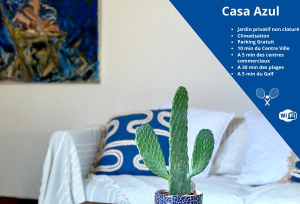 Costieres Apartamento | CASA AZUL - jardin, calme, tennis