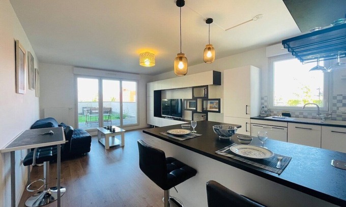 Les Hauts de Saint-Aubin Apartamento | Casa Bella: Standing - Terrace - Private car park