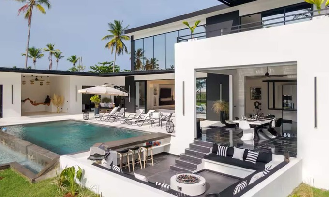 Las Galeras Villa | Casa Black and White: Villa en Las Galeras