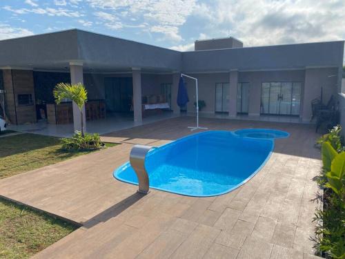 Santo Inacio Casa | Casa Com Piscina em Pousada Oasis do Paranapanema - Estadia e Alegria
