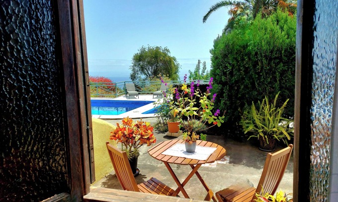 Breña Baja Cabaña | Casa con piscina en Breña Baja, isla de La Palma