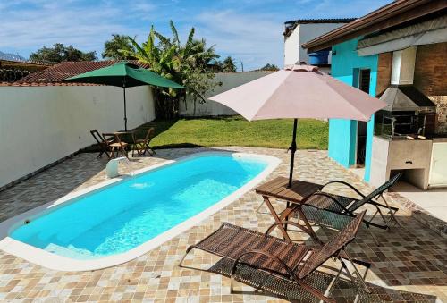 Balneario Mogiano Casa | Casa de Praia em Bertioga, São Paulocom Piscina Ar Condicionado Wifi a 500m do Mar