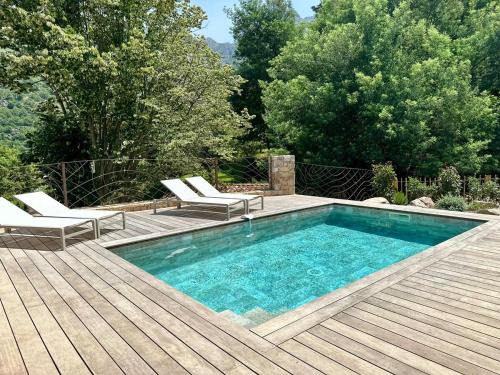 Feliceto Casa | Casa di l'Ortu - Villa neuve avec piscine privée chauffée