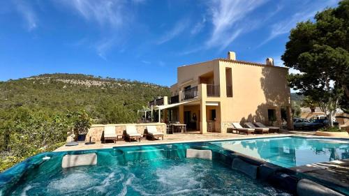 Cala Vadella Casa | Casa en Cala Vadella con piscina y vistas al mar