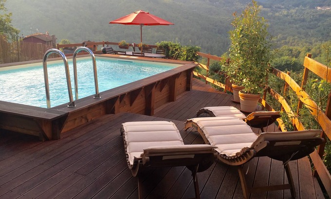 Guzzano-pieve di Controne Casa | Casa Kennedy, villa toscana con piscina privada