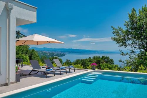 Pobri Villa | Casa Marta with Pool and Sea View