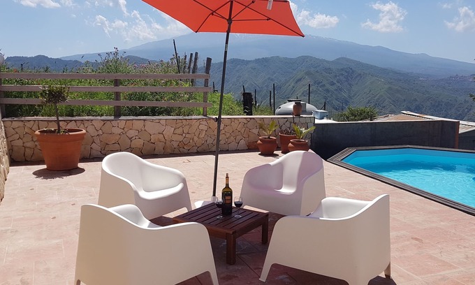 Motta Camastra Casa | Casa motta camastra, hermosa vista del valle de Alcantara