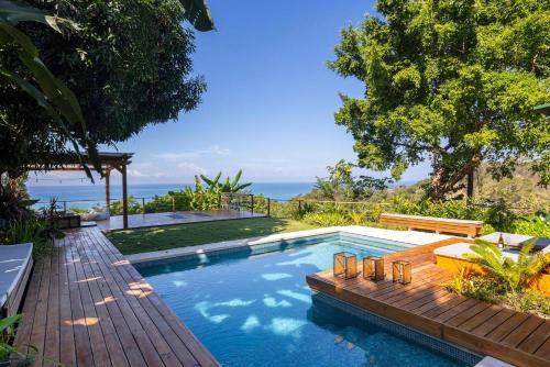 Malpaís Villa | Casa Ricasunset Ocean View Pool Fiber Optic