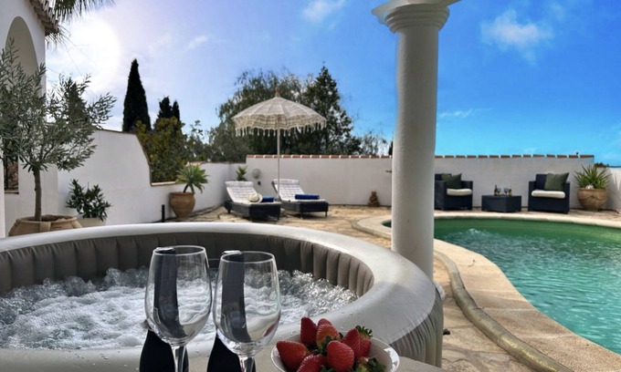 Cómpeta Hotel | Private, Bright, Spacious House with Pool & Hot Tub