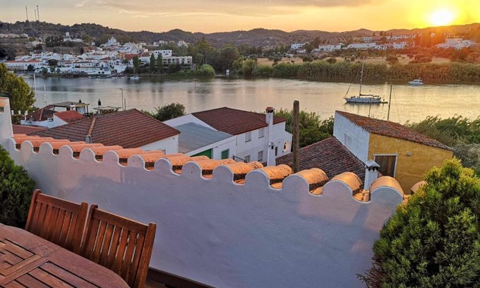 Sanlucar de Guadiana Casa | Casa rural La Rabá Terraza con increíbles vistas