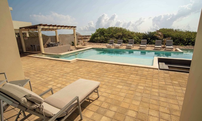 Salina Grande Apartamento | Casa Serena: Oasis frente al Mar Caribe con Alberca y Terraza
