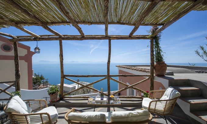 Praiano Chalet De Esquí | Casa Terry - Bonito apartamento con vista al mar