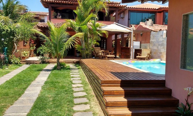 Manguinhos Casa | Casa 5 dormitorios con piscina, sauna, barbacoa, aire split y wi-fi