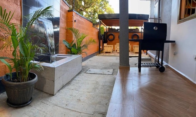 Kampala Villa | Cascade Cove 3-bedroom villa in Kampala - Jacuzzi and Gazebo with Fountain
