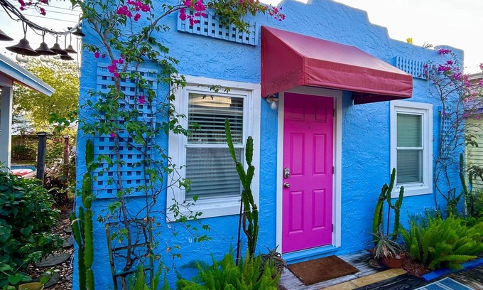 Lake Worth Cabaña | Casita Azul con piscina