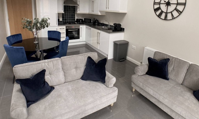 Cathedral Quarter Apartamento | Cathedral Quarter-Apartamento-Confortable-Baño con bañera