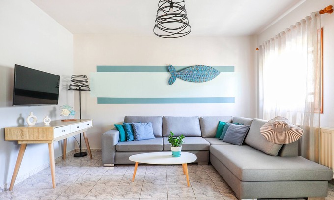 Poros Apartamento | Catherine Blue Suite 1 - 4 minutes off the beach