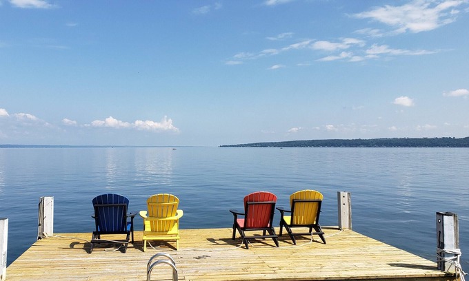 Sheldrake Casa | Cayuga Lake Renovated Quiet Home on Waterfront Property in Sheldrake