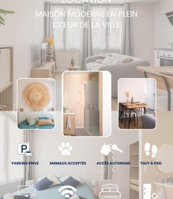 Le Treport Apartamento | CDC 3, appartement 2 chambres avec SDB privatives et parking inclus