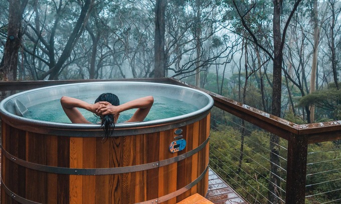 Blackheath Cabina | Cedar Hot Tub in the Treetops Shady Pines Cabin