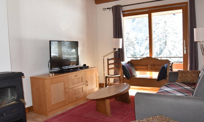 Pralognan-la-Vanoise Apartamento | Cerca del centro con vista panorámica y acceso fácil a las pistas