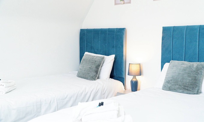 Adamsdown Apartamento | Central twin bed apartment