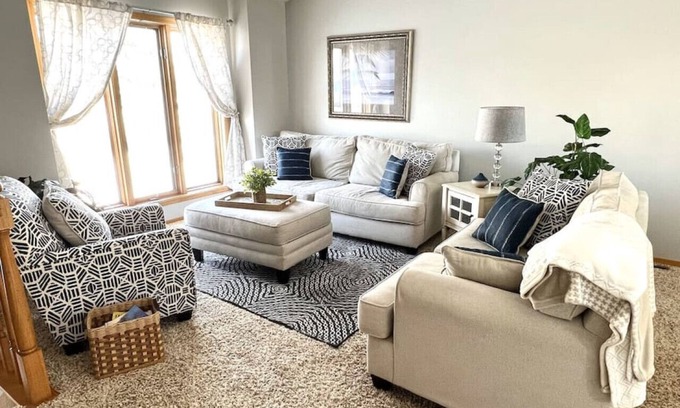 Fargo Casa | Centrally located home blocks from Bluemont lake