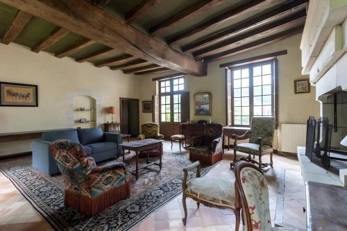 Villiers-au-Bouin Casa | Château de l'Aubonnière -Nature-14p- Rêve au Mans