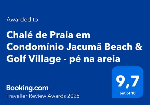 Jacuma Chalet De Esquí | Chalé de Praia em Condomínio Jacumã Beach & Golf Village - pé na areia