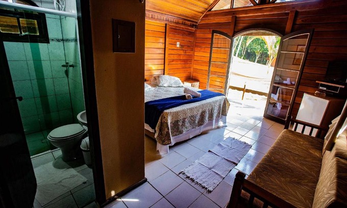 Eldorado Cama Y Desayuno | Chalé Duplo Luxo - Chalé no meio da Mata Atlântica