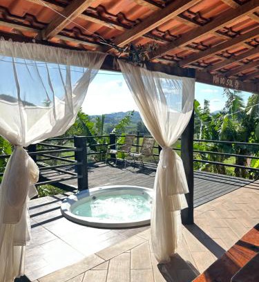 Bueno Brandao Chalet De Esquí | Chalé rústico de madeira perto de cachoeira