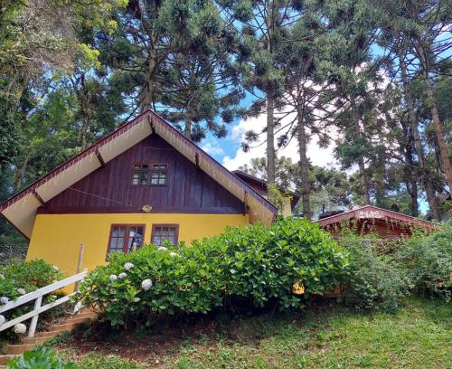 Vila Natal Chalet De Esquí | Chalé Rústico na Montanha em Campos de Jordão