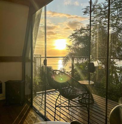 Rio das Pacas Casa | Chalé SHAKTI Vista Mar na Praia da Solidão Florianópolis