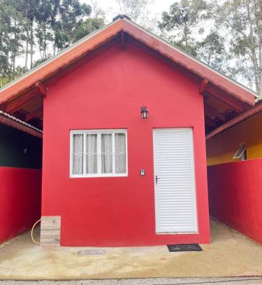 Extrema Cabina | Chalés do vale Extrema vermelho