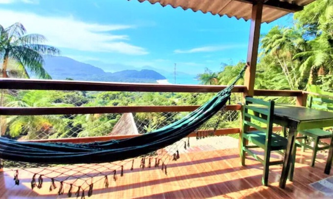 Prumirim Chalet De Esquí | Chalés Prumirim 04, five minutes from the BEACH and WATERFALL of PRUMIRIM in UBATUBA
