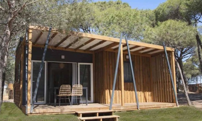 Saint-Jean-de-Monts Chalet De Esquí | Chalet 4 étoiles - Piscine - cbgcb0g