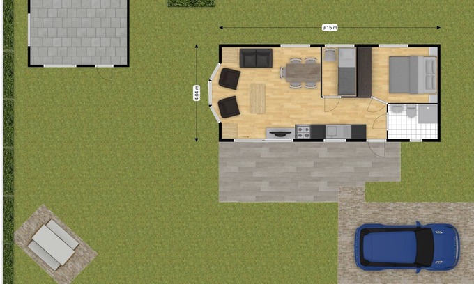 Sint-Annaland Complejo | Chalet 80 - Dos Habitaciones Resort, Capacidad 4