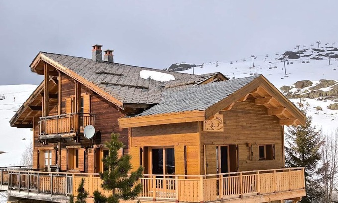 Bergers Chalet De Esquí | Casa de montaña (madera / piedra) - Alpe d''huez