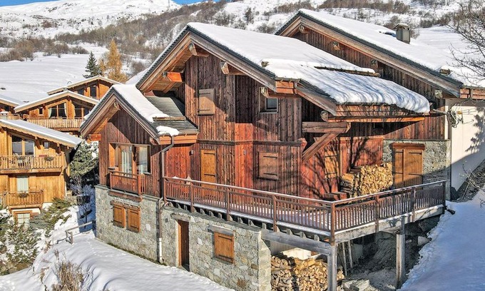 Saint-Marcel Chalet De Esquí | Chalet authentique avec sauna et hammam à Saint-Martin-de-Belleville - FR-1-613B-10