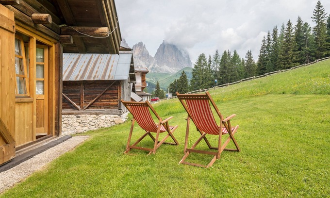 Canazei Chalet De Esquí | Chalet 'Baita Pecol' con vistas a la montaña, balcón y Wi-Fi