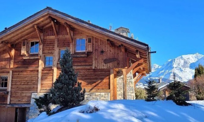 Combloux Chalet De Esquí | Chalet Centre Combloux Avec vue Magnifique sur la Chaine du Mont Blanc