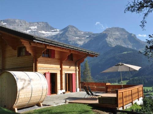 Ormont-Dessus Chalet De Esquí | Chalet Edelweiss Stunning Glacier View