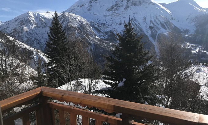 Orcieres Chalet De Esquí | CHALET Exceptional view at the foot of the slopes at 1860m Orcières Merlette