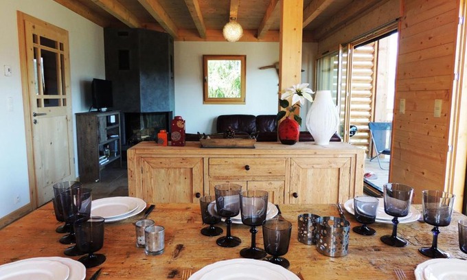 Les Gets Chalet De Esquí | Chalet familial aux Gets avec cheminée et terrasse panoramique - FR-1-598-15