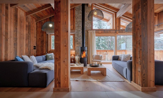Notre-Dame-de-Bellecombe Chalet De Esquí | Chalet Marmot'Inn - relaxing stay for 10 panoramic views - OVO Network