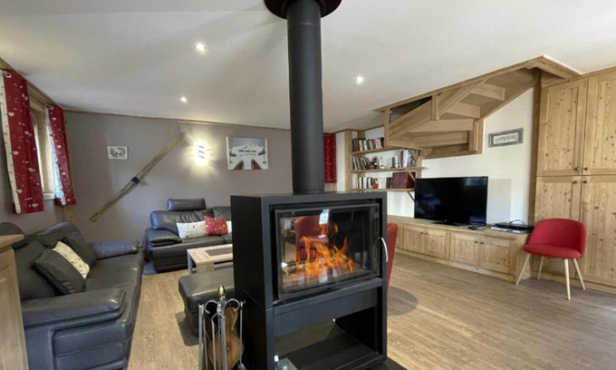 Saint-Marcel Chalet De Esquí | Chalet rénové avec sauna, garage et Wi-Fi - Saint-Martin-de-Belleville - FR-1-452-69