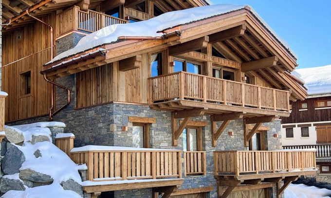 Les Belleville Chalet De Esquí | Chalet Neuf avec Piscine, Jacuzzi, Sauna, Hammam et Salle de Cinéma à Saint-Martin de Belleville - FR-1-570-25