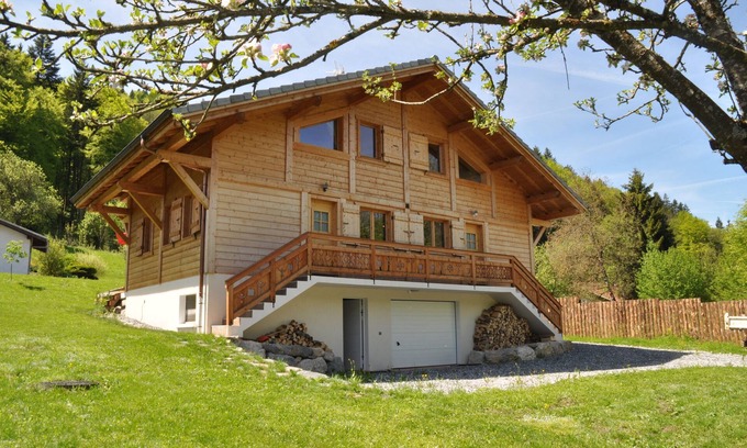 La Riviere-Enverse Chalet De Esquí | CHALET acceso GRANDMASSIF 4 *: SAUNA y SPA, junto a MORILLON-Samoens