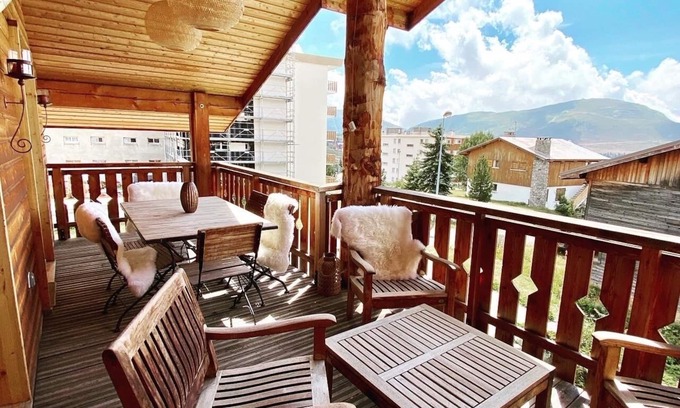 Cognet Apartamento | Chalet Jepima ALPE D'HUEZ Apartment 6 people 100m from the slopes with view