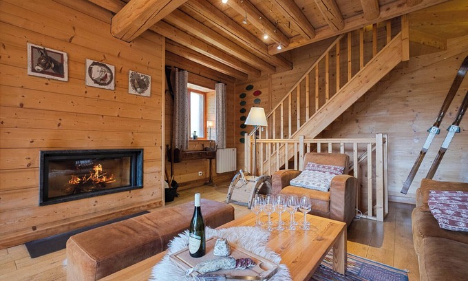 Le Villard Chalet De Esquí | Chalet L'Orcières : Spa Privé & Charme Montagnard